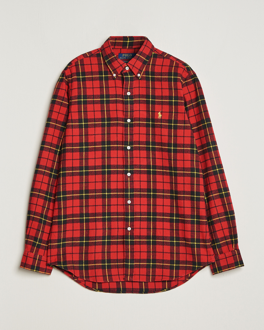 Homme | Chemises | Polo Ralph Lauren | Lunar New Year Flannel Checked Shirt Red/Black