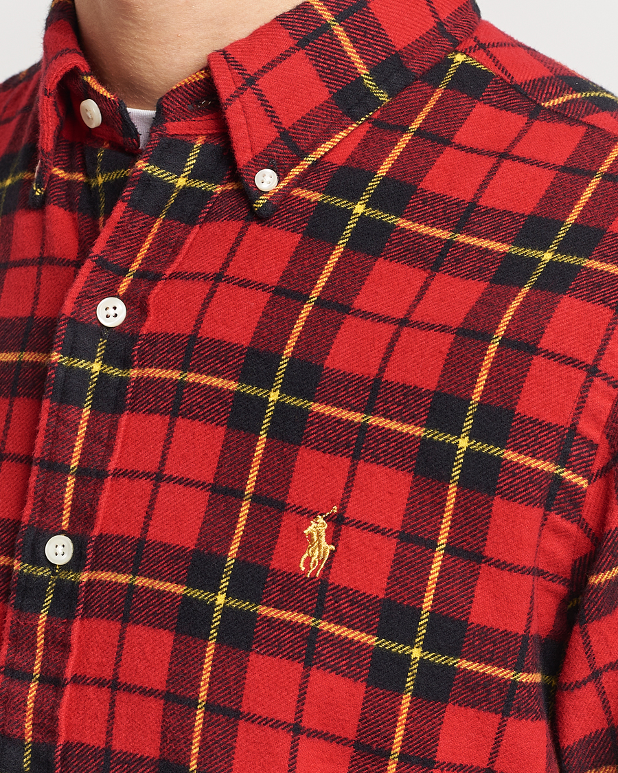 Homme | Chemises | Polo Ralph Lauren | Lunar New Year Flannel Checked Shirt Red/Black