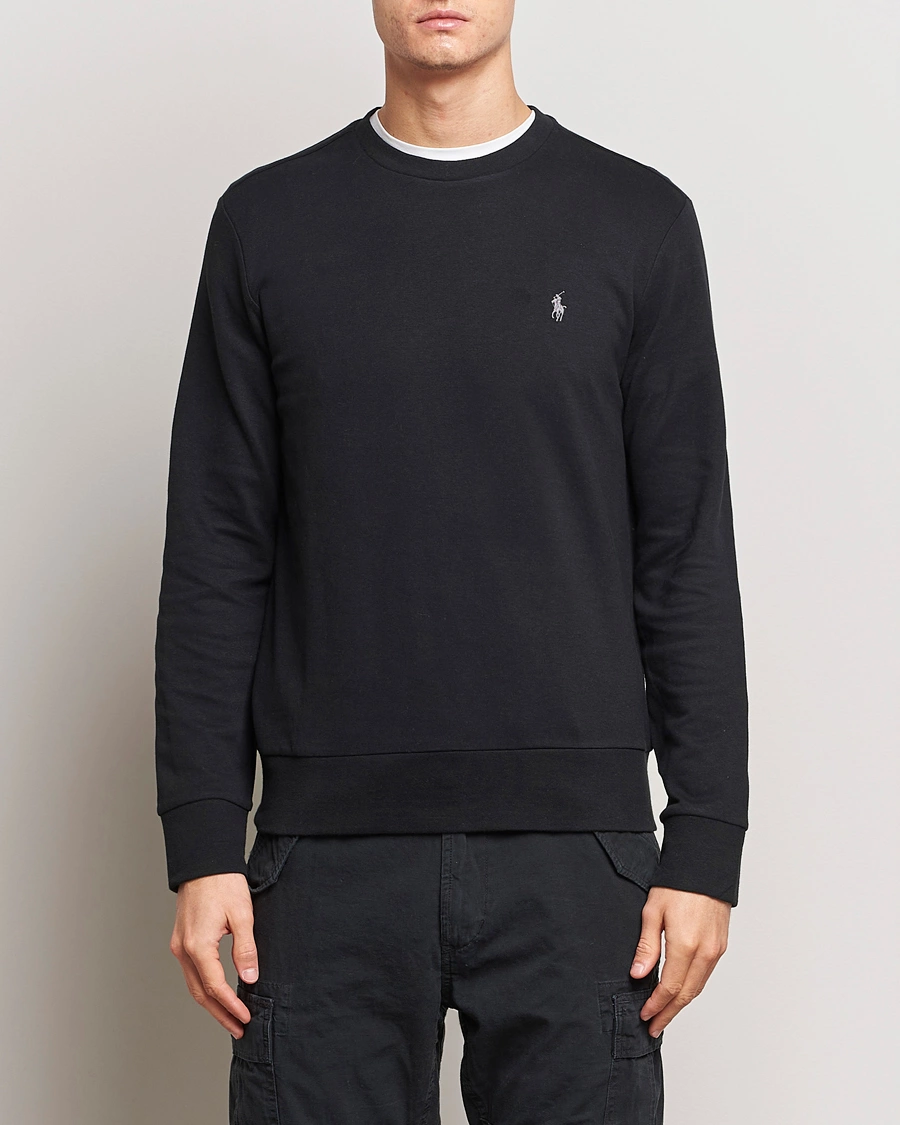 Homme | Soldes Vêtements | Polo Ralph Lauren | Double Knitted Jersey Sweatshirt Black