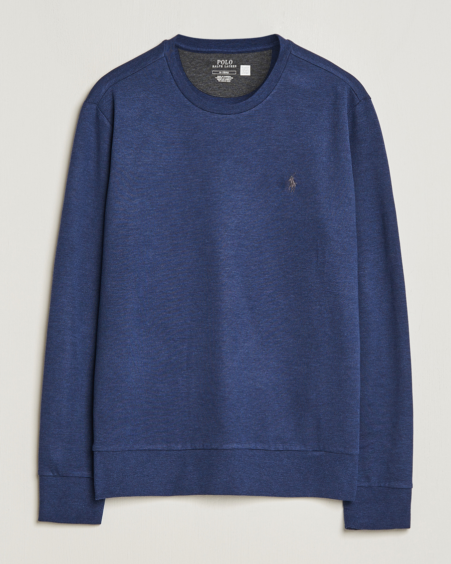 Homme | Pulls Et Tricots | Polo Ralph Lauren | Double Knitted Jersey Sweatshirt Navy Heather