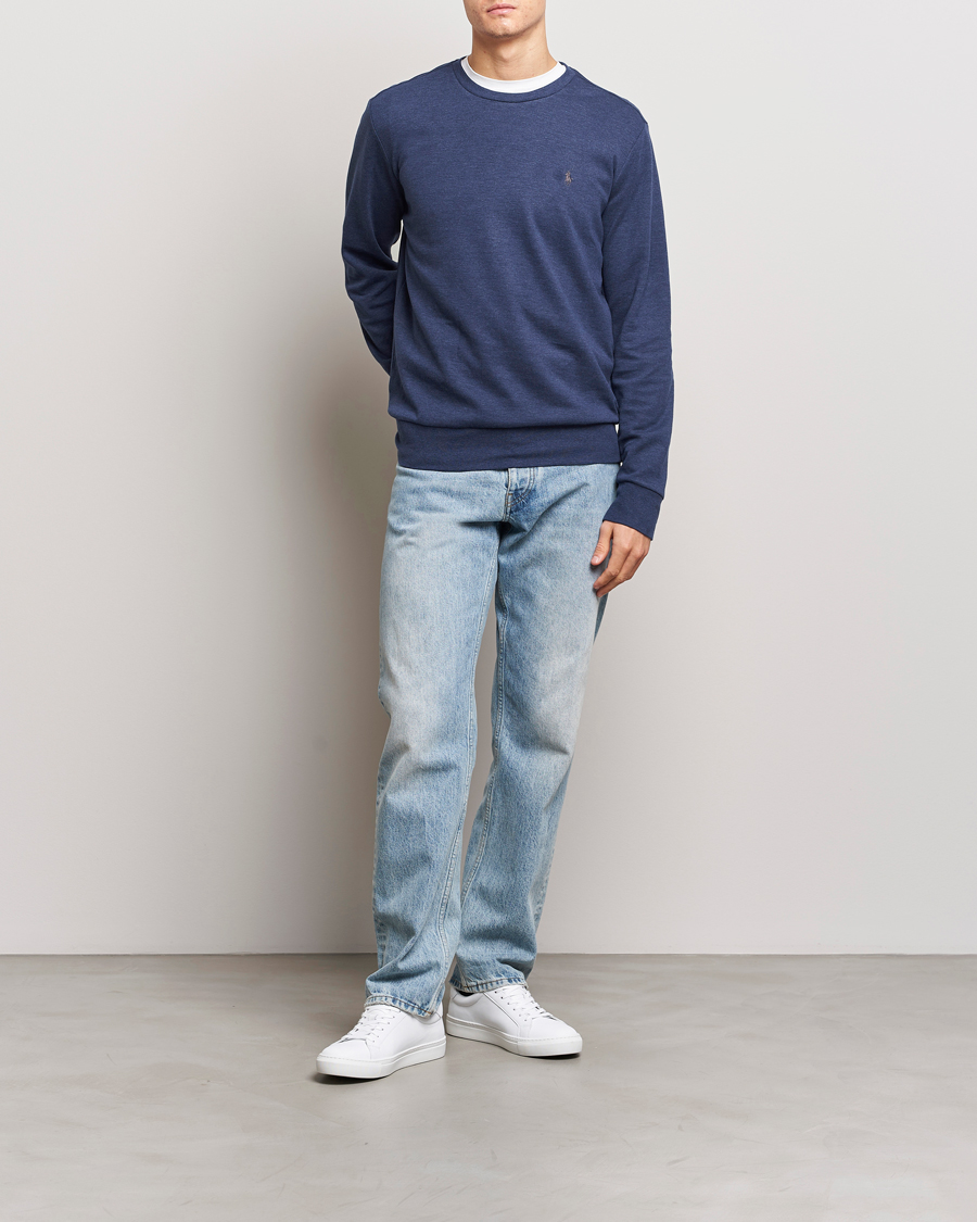 Homme | Pulls Et Tricots | Polo Ralph Lauren | Double Knitted Jersey Sweatshirt Navy Heather