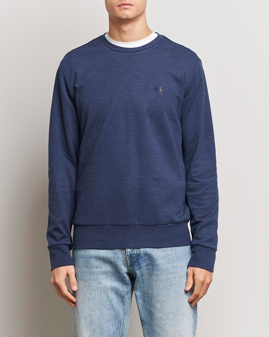 Homme | Pulls Et Tricots | Polo Ralph Lauren | Double Knitted Jersey Sweatshirt Navy Heather