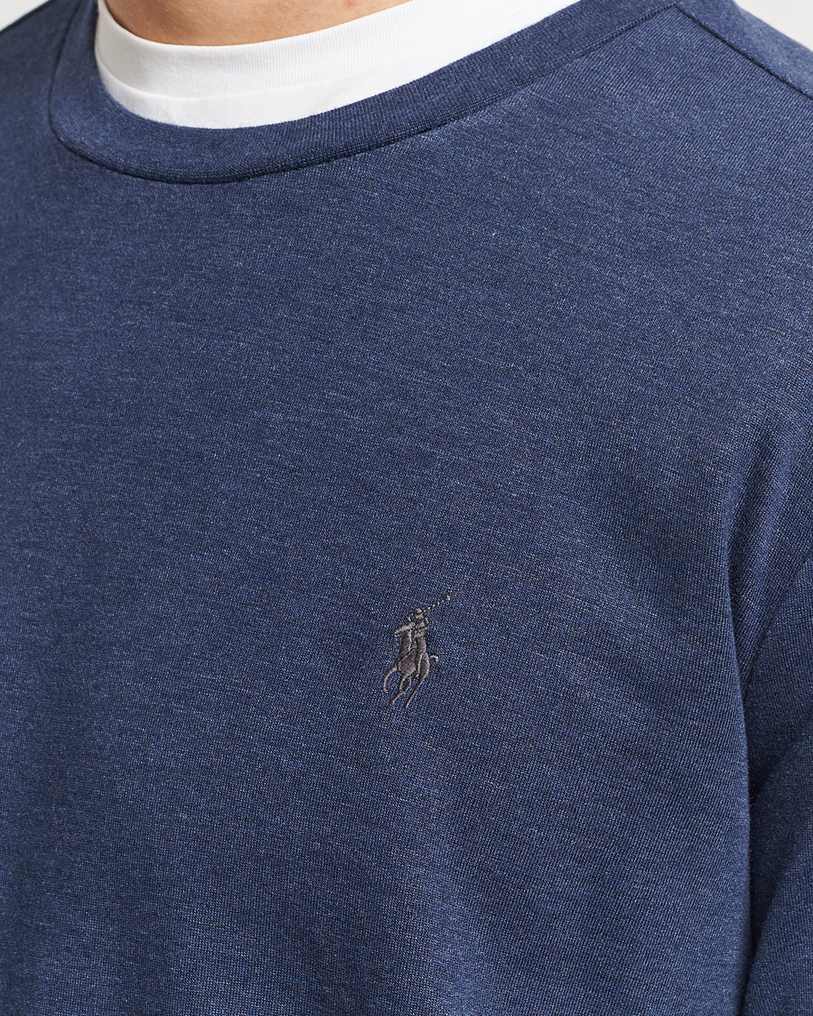 Homme | Pulls Et Tricots | Polo Ralph Lauren | Double Knitted Jersey Sweatshirt Navy Heather