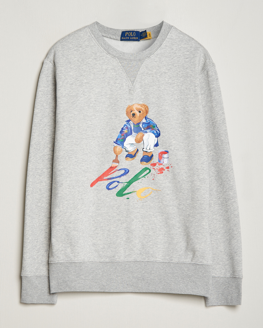 Homme | Pulls Et Tricots | Polo Ralph Lauren | Printed Bear Crew Neck Sweatshirt Andover Heather