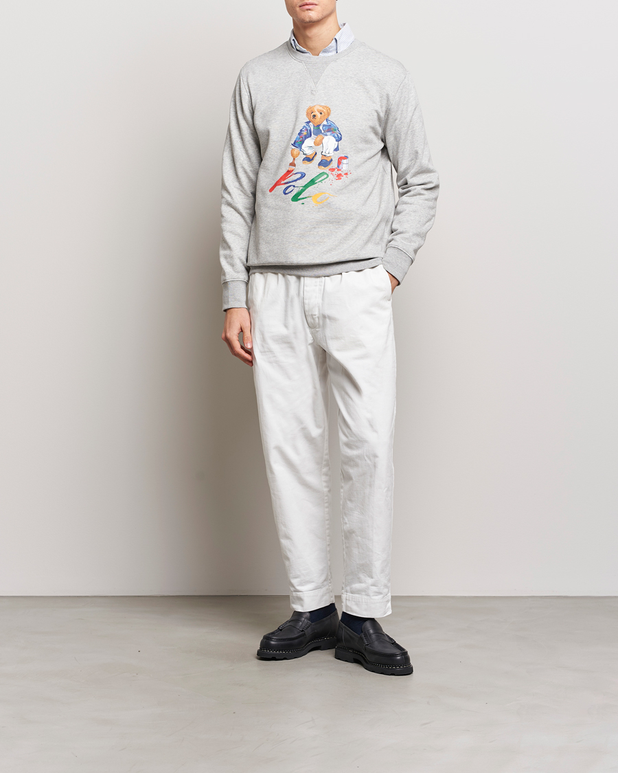 Homme | Pulls Et Tricots | Polo Ralph Lauren | Printed Bear Crew Neck Sweatshirt Andover Heather
