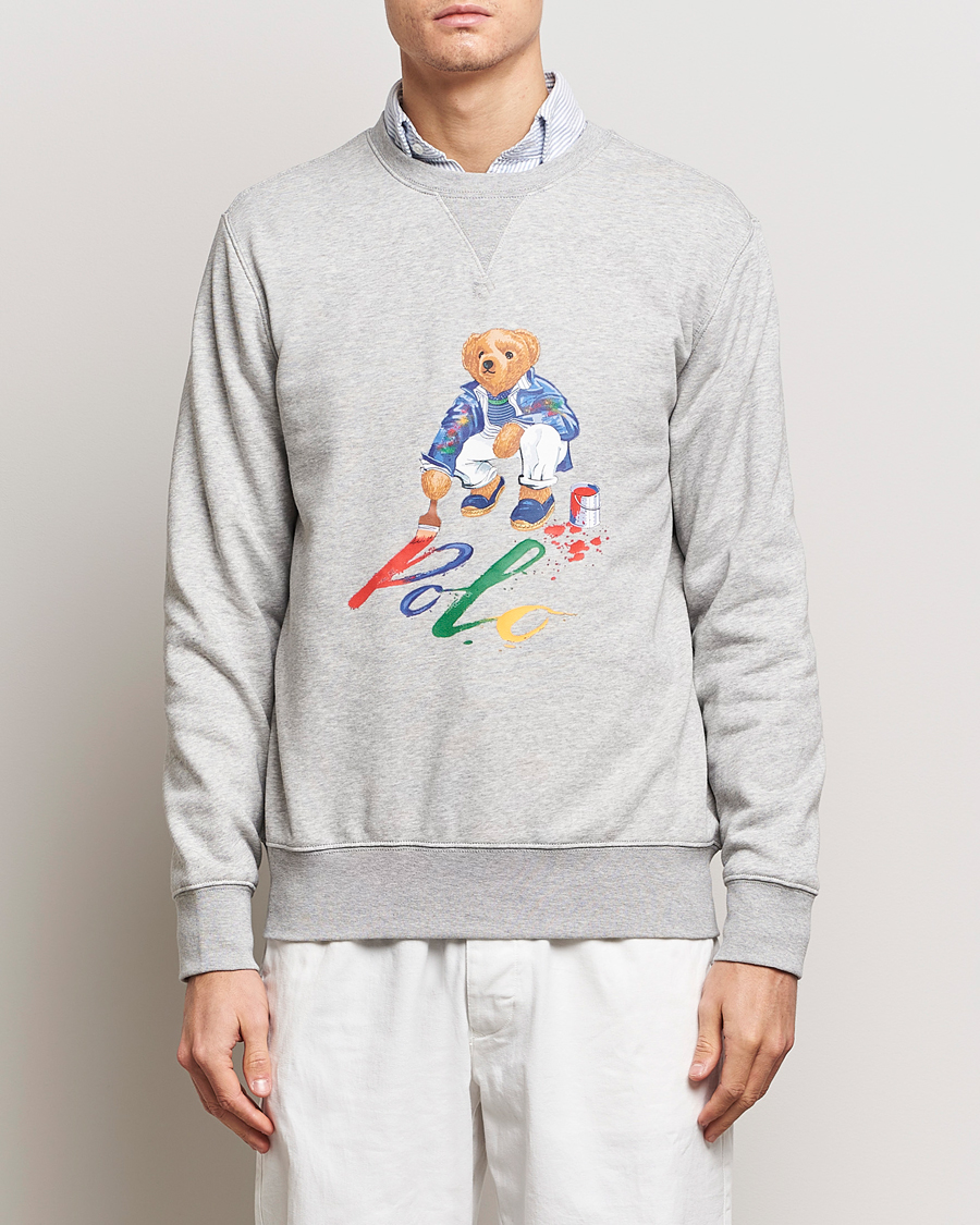 Homme | Pulls Et Tricots | Polo Ralph Lauren | Printed Bear Crew Neck Sweatshirt Andover Heather