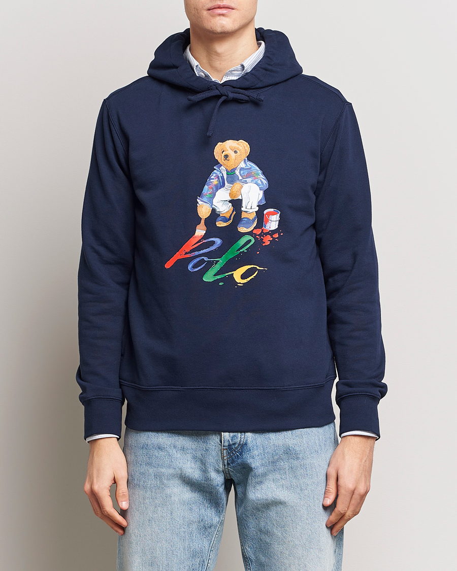 Homme | Pulls Et Tricots | Polo Ralph Lauren | Printed Bear Hoodie Cruise Navy