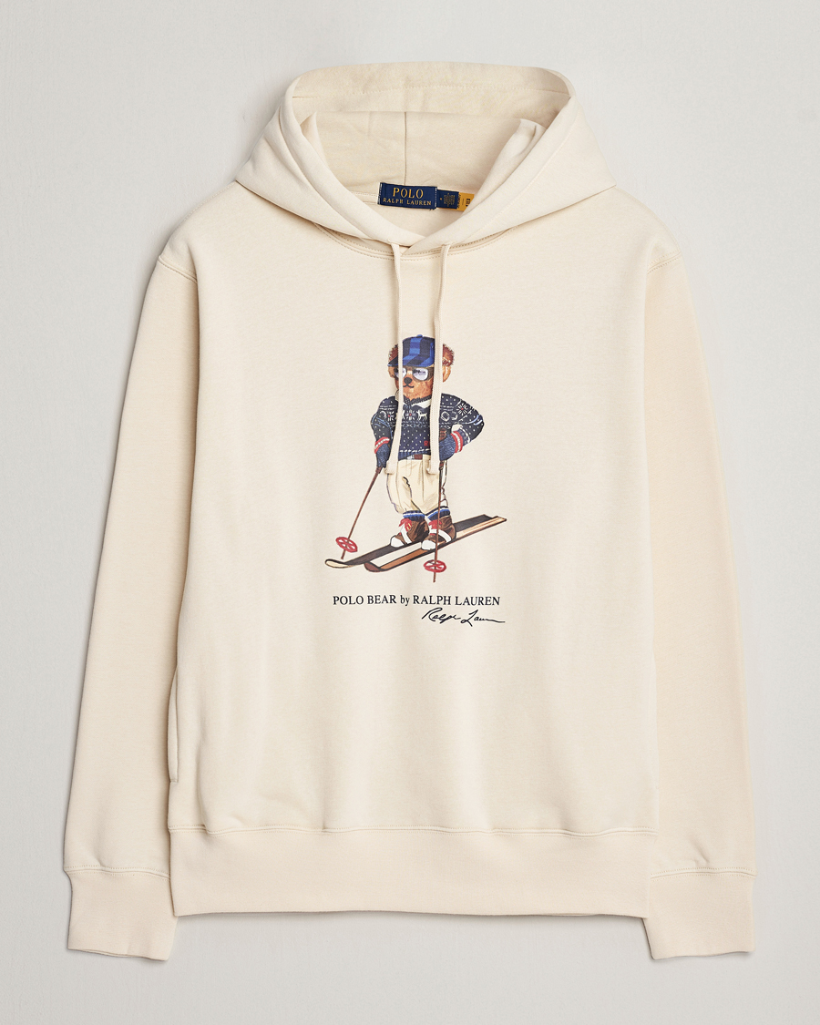 Homme | Pulls Et Tricots | Polo Ralph Lauren | Printed Bear Hoodie Cream