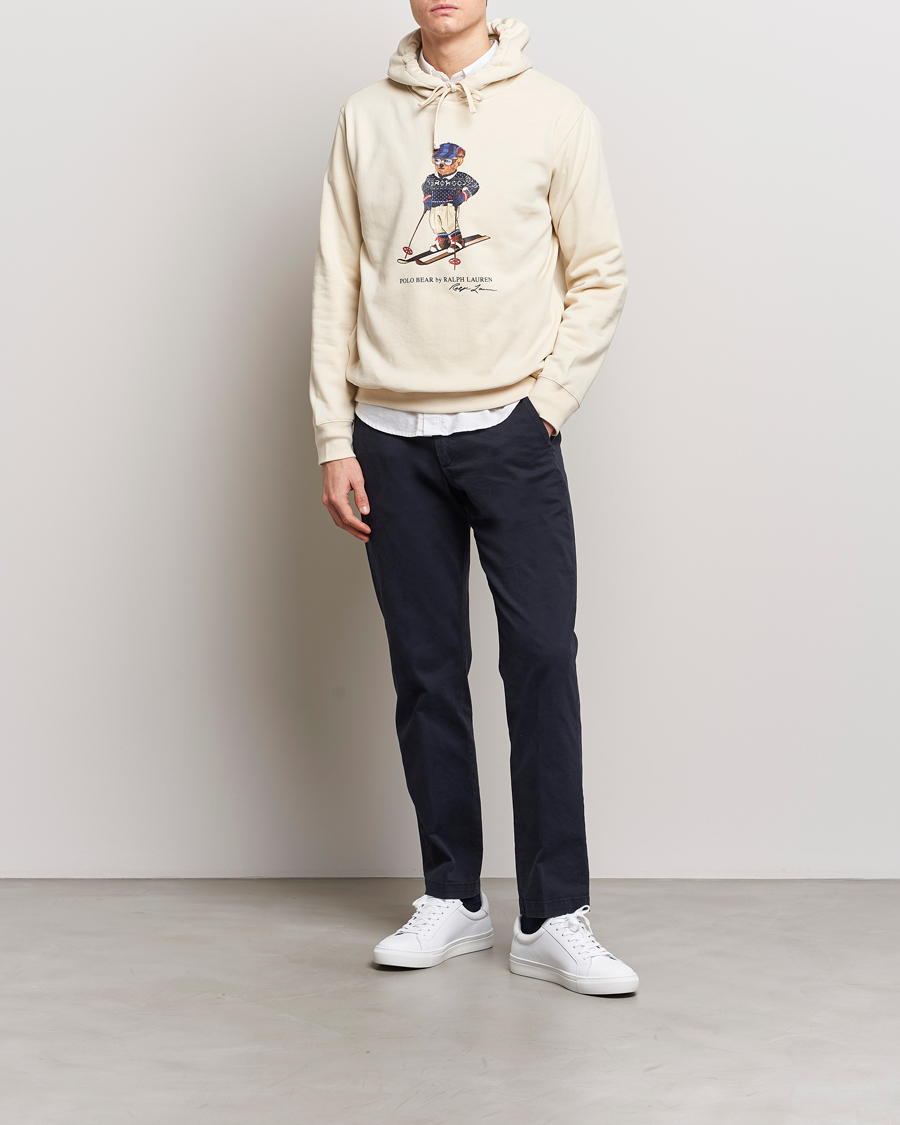 Homme | Pulls Et Tricots | Polo Ralph Lauren | Printed Bear Hoodie Cream