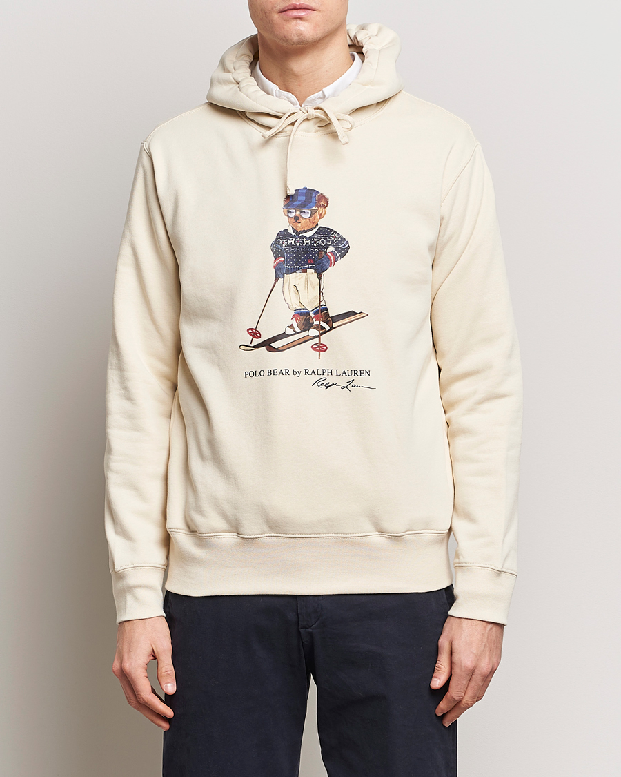 Homme | Pulls Et Tricots | Polo Ralph Lauren | Printed Bear Hoodie Cream