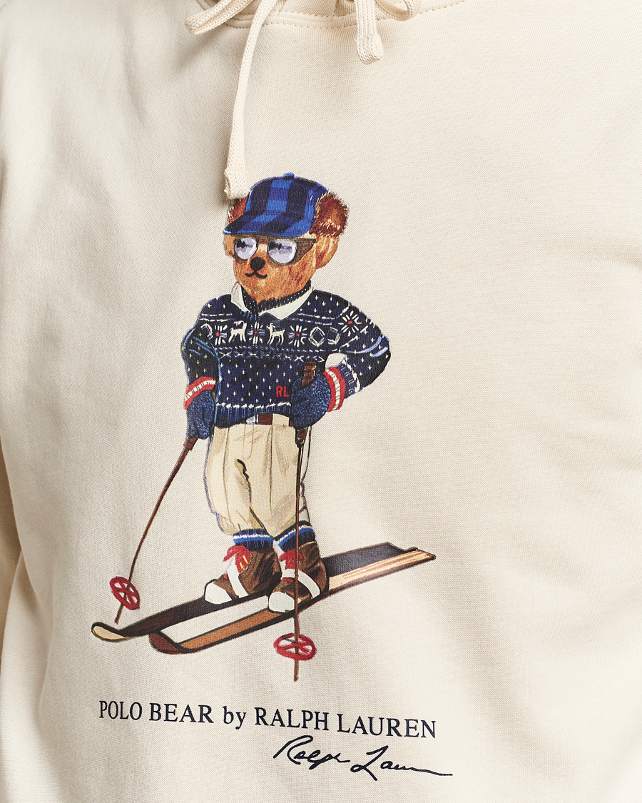 Homme | Pulls Et Tricots | Polo Ralph Lauren | Printed Bear Hoodie Cream