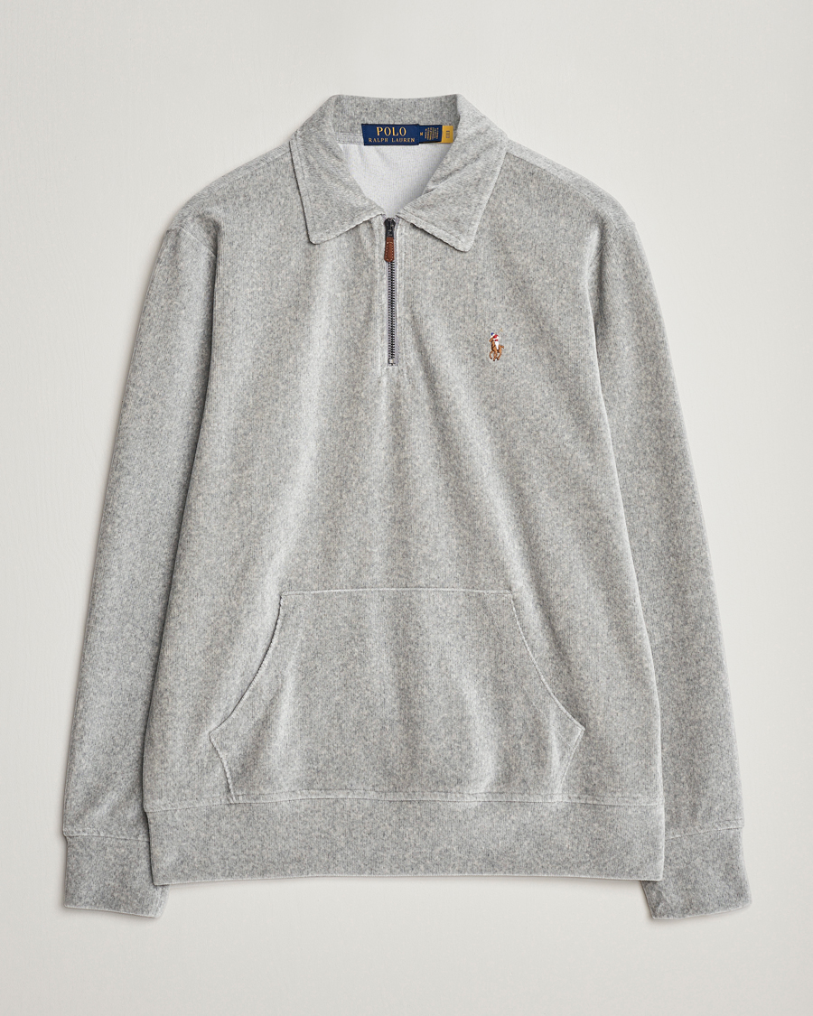 Homme | Pulls Et Tricots | Polo Ralph Lauren | Knit Corduroy Half-Zip Andover Heather