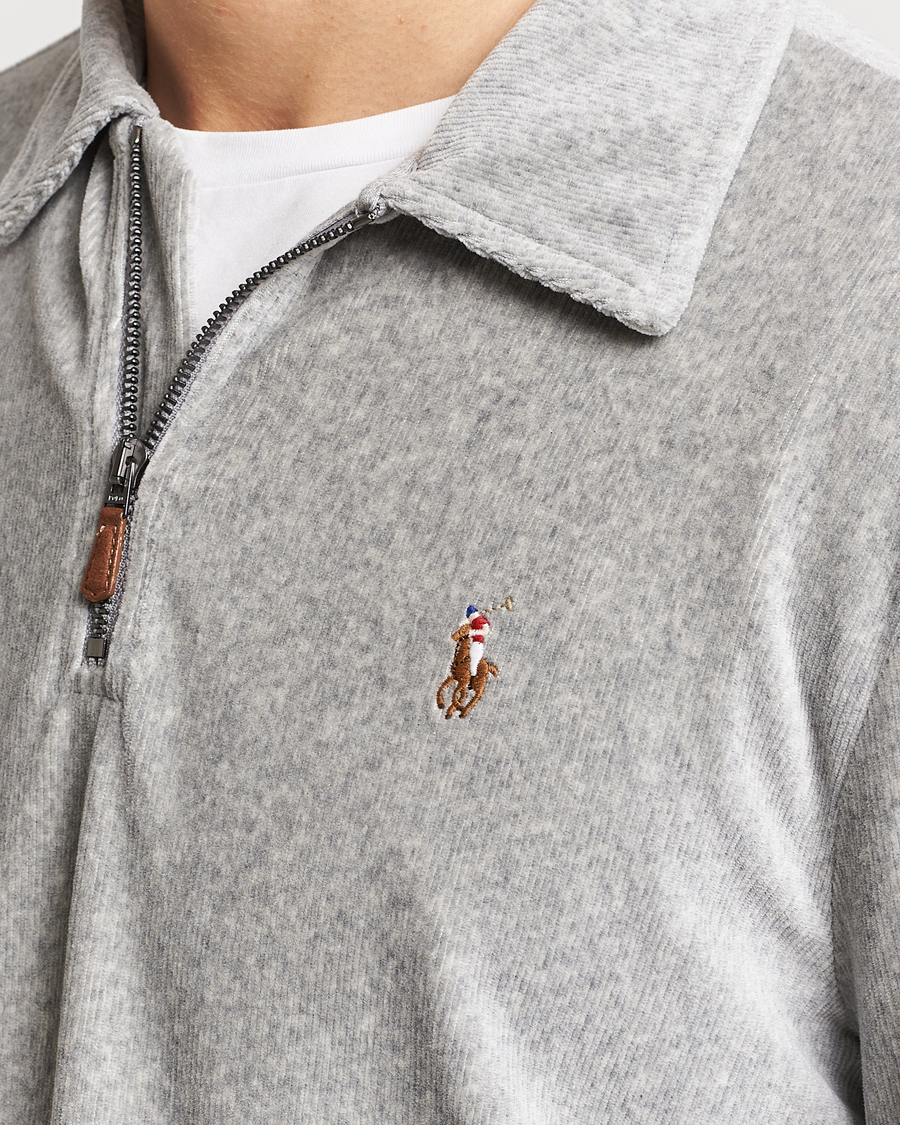 Homme | Pulls Et Tricots | Polo Ralph Lauren | Knit Corduroy Half-Zip Andover Heather