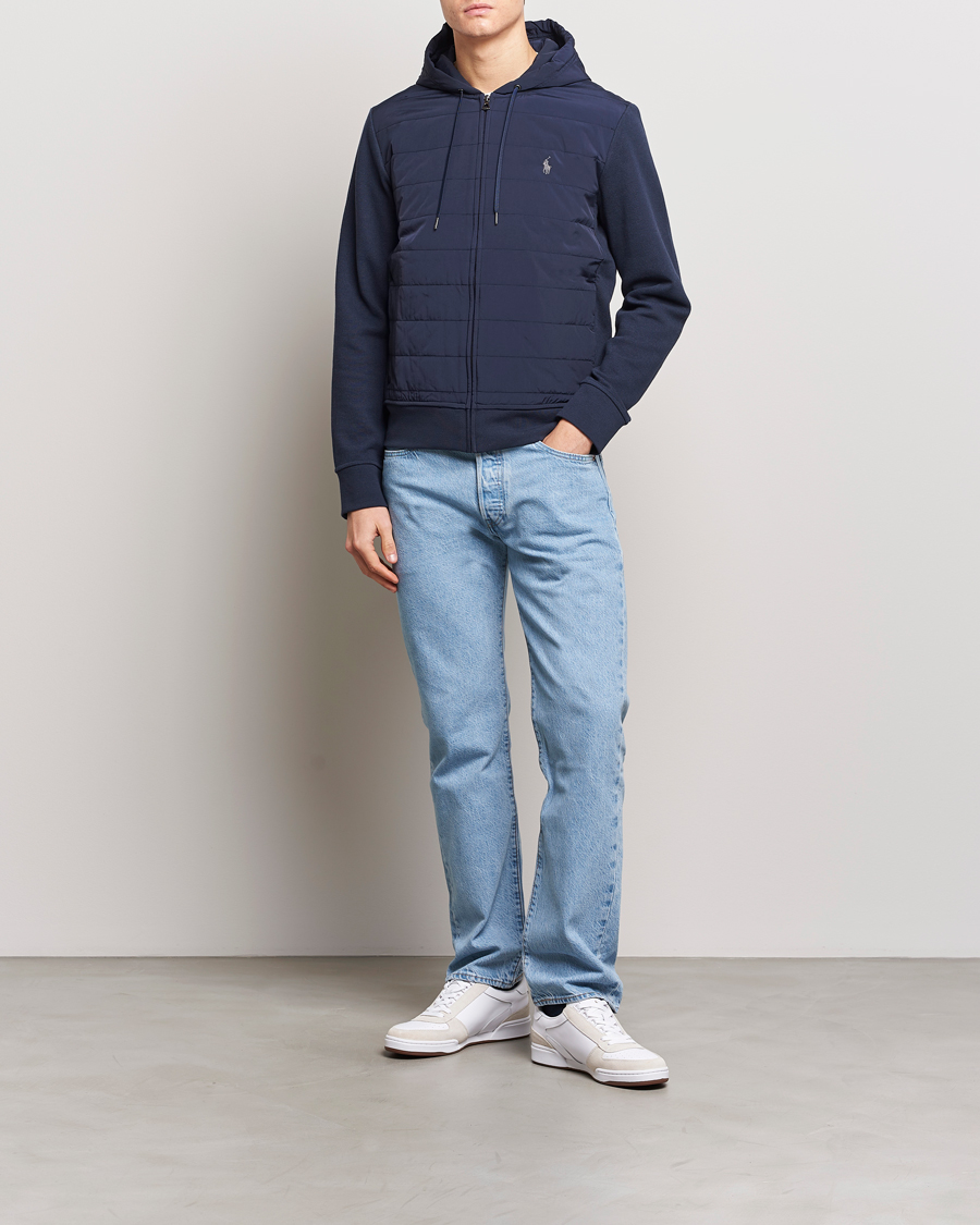 Homme | Pulls Et Tricots | Polo Ralph Lauren | Hybrid Full-Zip Hoodie Aviator Navy