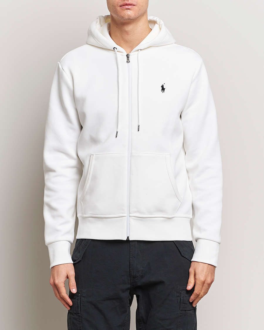 Homme | Soldes | Polo Ralph Lauren | Double Knitted Full-Zip Hoodie White