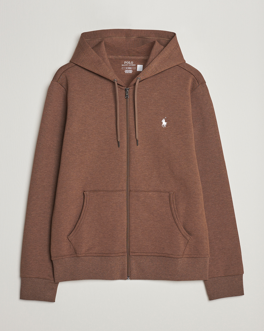 Homme | Pulls Et Tricots | Polo Ralph Lauren | Double Knitted Full-Zip Hoodie Cedar Heather