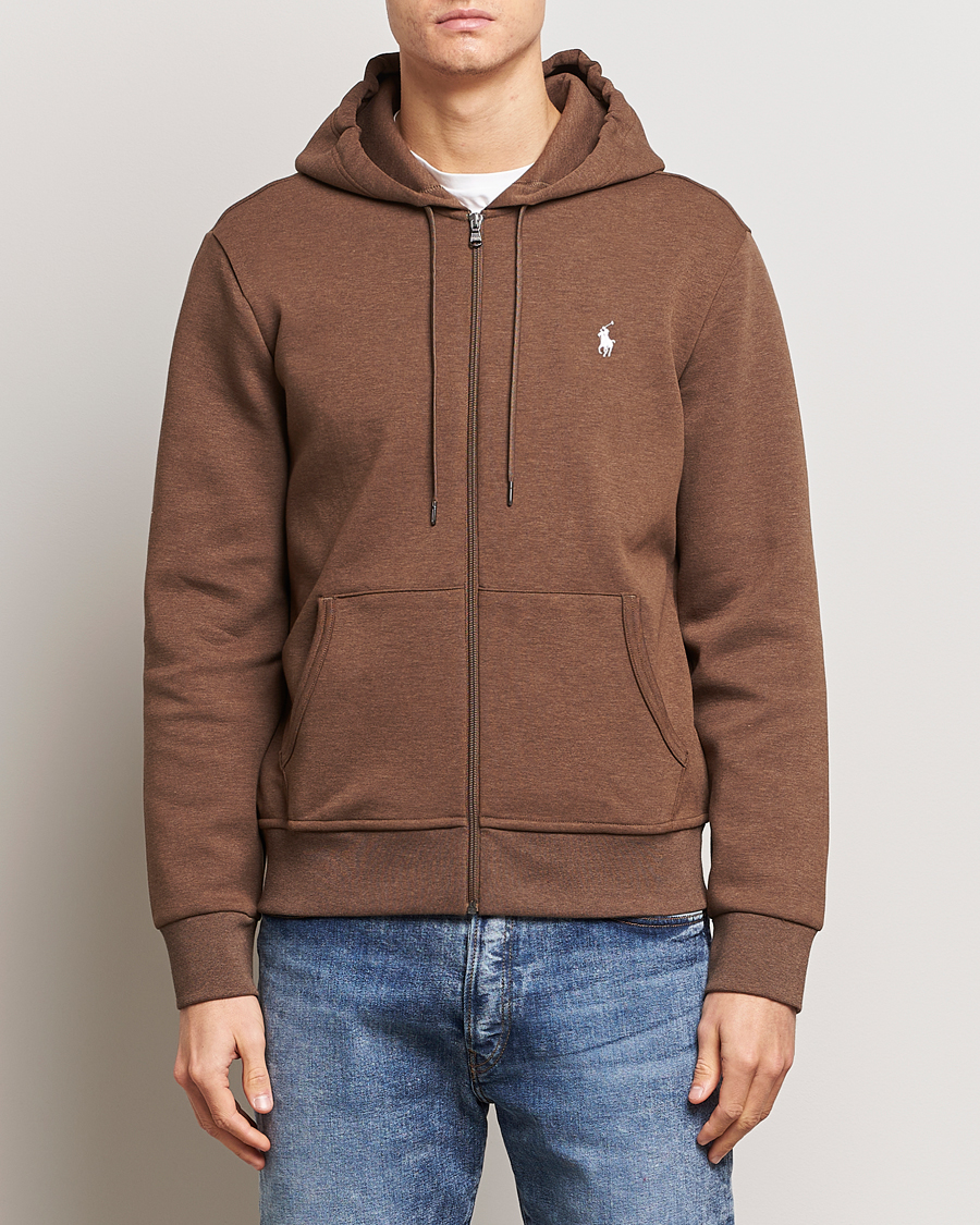 Homme | Pulls Et Tricots | Polo Ralph Lauren | Double Knitted Full-Zip Hoodie Cedar Heather