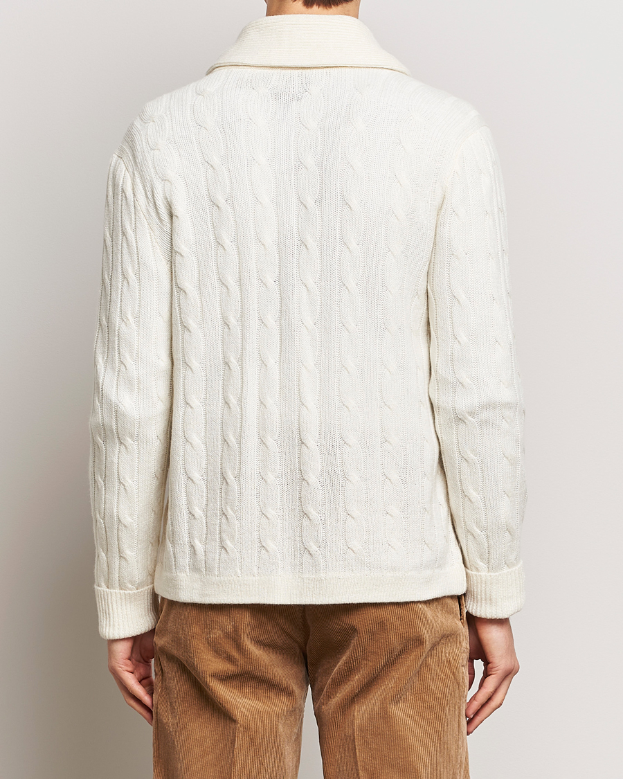 Homme | Pulls Et Tricots | Polo Ralph Lauren | Cashmere Cable Shawl Collar Cardigan Cream