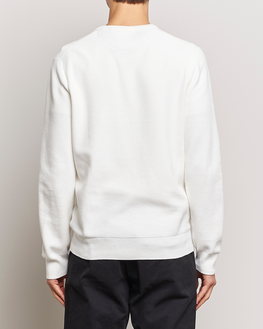 Homme | Pulls Et Tricots | Polo Ralph Lauren | Textured Cotton Crew Neck Sweater Deckwash White