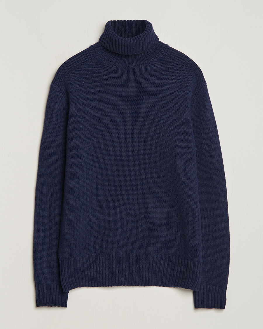 Homme | Pulls Et Tricots | Polo Ralph Lauren | Wool/Cashmere Knitted Rollneck Hunter Navy
