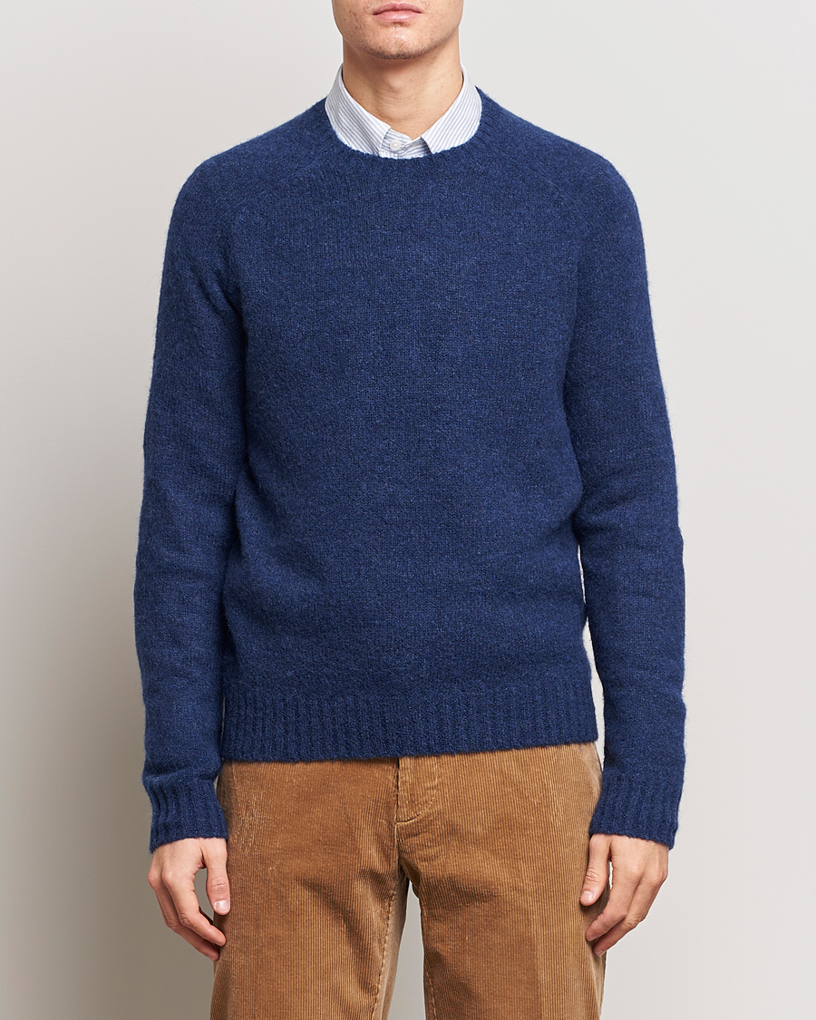Homme | Pulls À Col Rond | Polo Ralph Lauren | Alpaca Knitted Crew Neck Sweater Navy Heather 