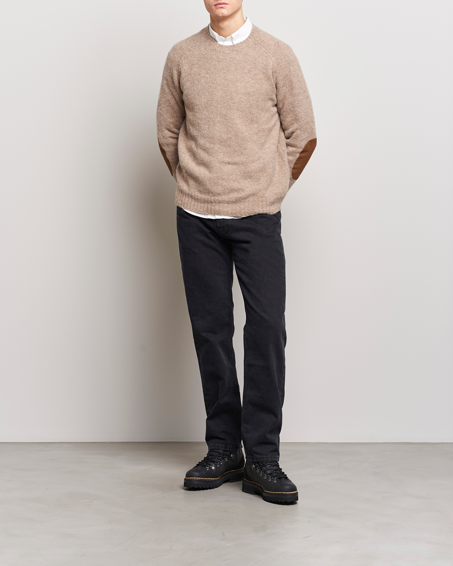 Homme | Pulls Et Tricots | Polo Ralph Lauren | Alpaca Knitted Crew Neck Sweater Oak Brown Heather
