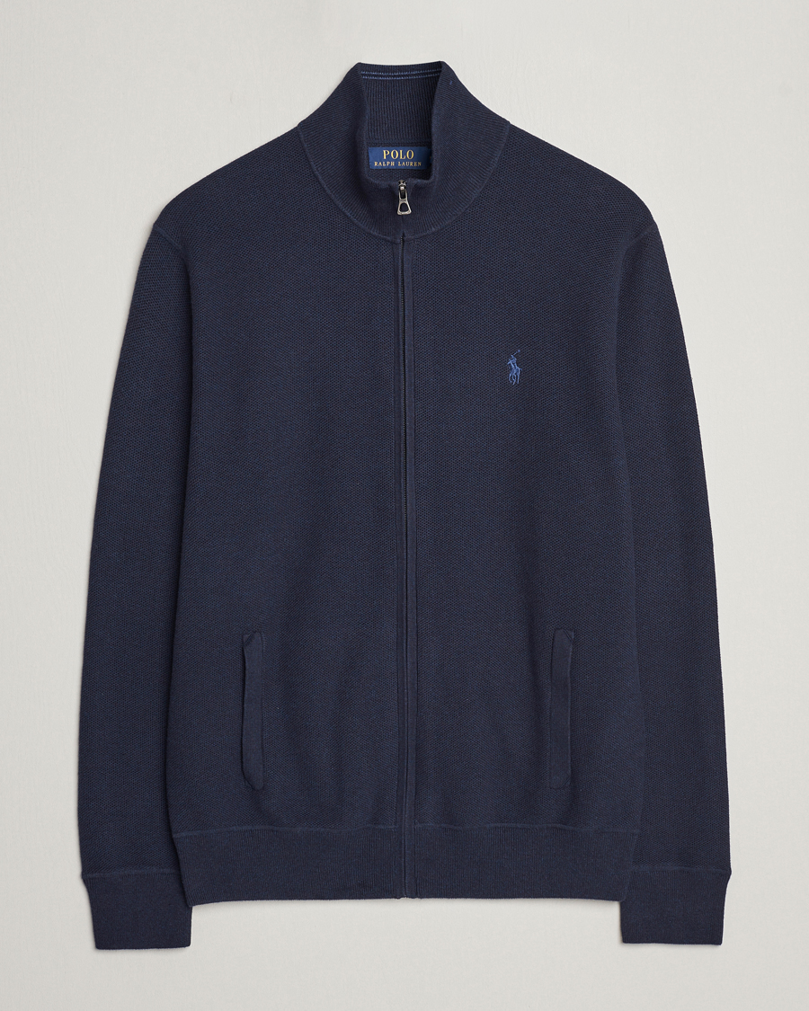 Homme | Pulls Et Tricots | Polo Ralph Lauren | Textured Full-Zip Navy Heather
