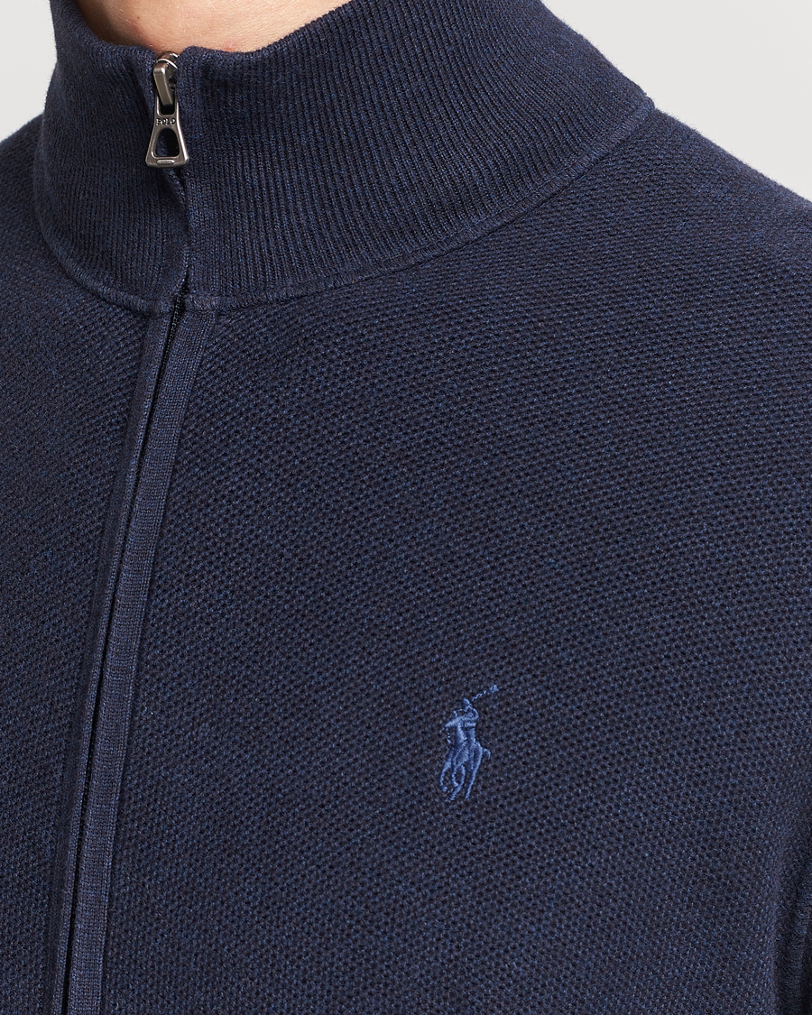 Homme | Pulls Et Tricots | Polo Ralph Lauren | Textured Full-Zip Navy Heather