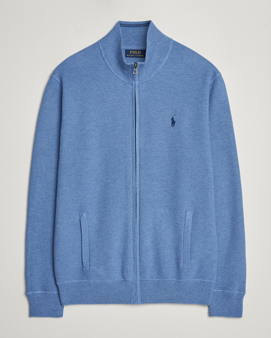 Homme | Pulls Et Tricots | Polo Ralph Lauren | Textured Full-Zip Blue Stone Heather