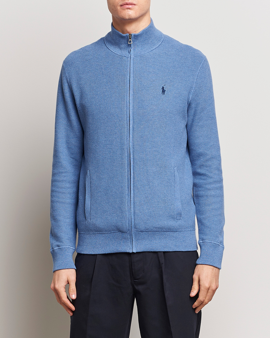 Homme | Pulls Et Tricots | Polo Ralph Lauren | Textured Full-Zip Blue Stone Heather