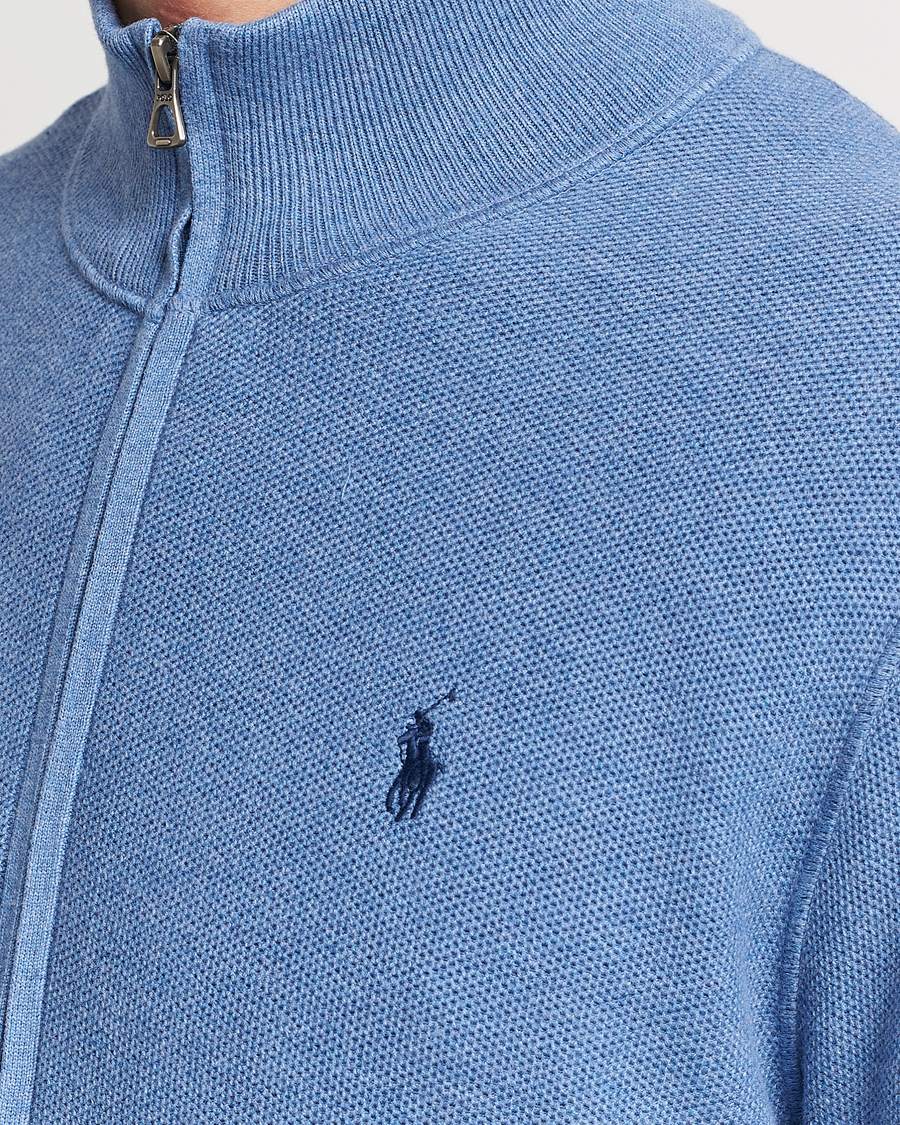 Homme | Pulls Et Tricots | Polo Ralph Lauren | Textured Full-Zip Blue Stone Heather