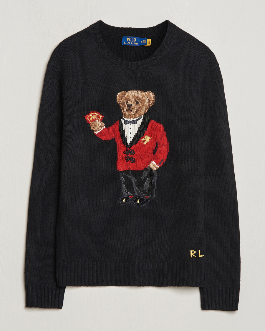 Homme | Pulls Et Tricots | Polo Ralph Lauren | Lunar New Year Wool Knitted Bear Sweater Black