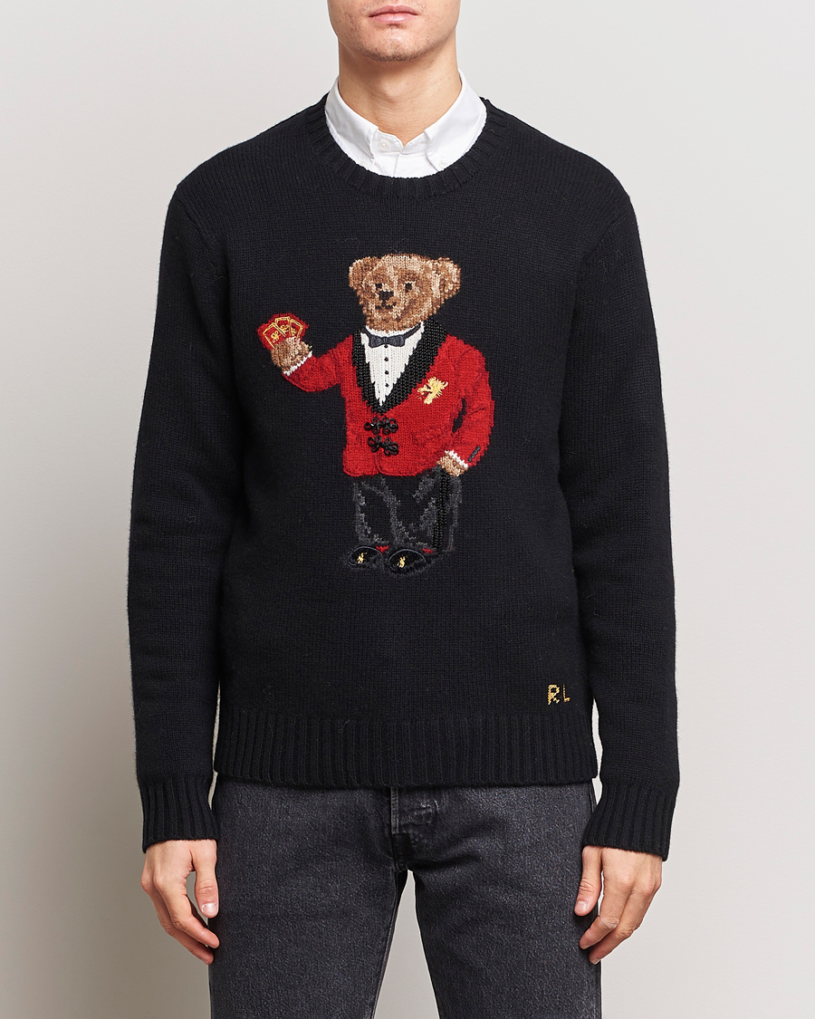 Homme | Pulls Et Tricots | Polo Ralph Lauren | Lunar New Year Wool Knitted Bear Sweater Black