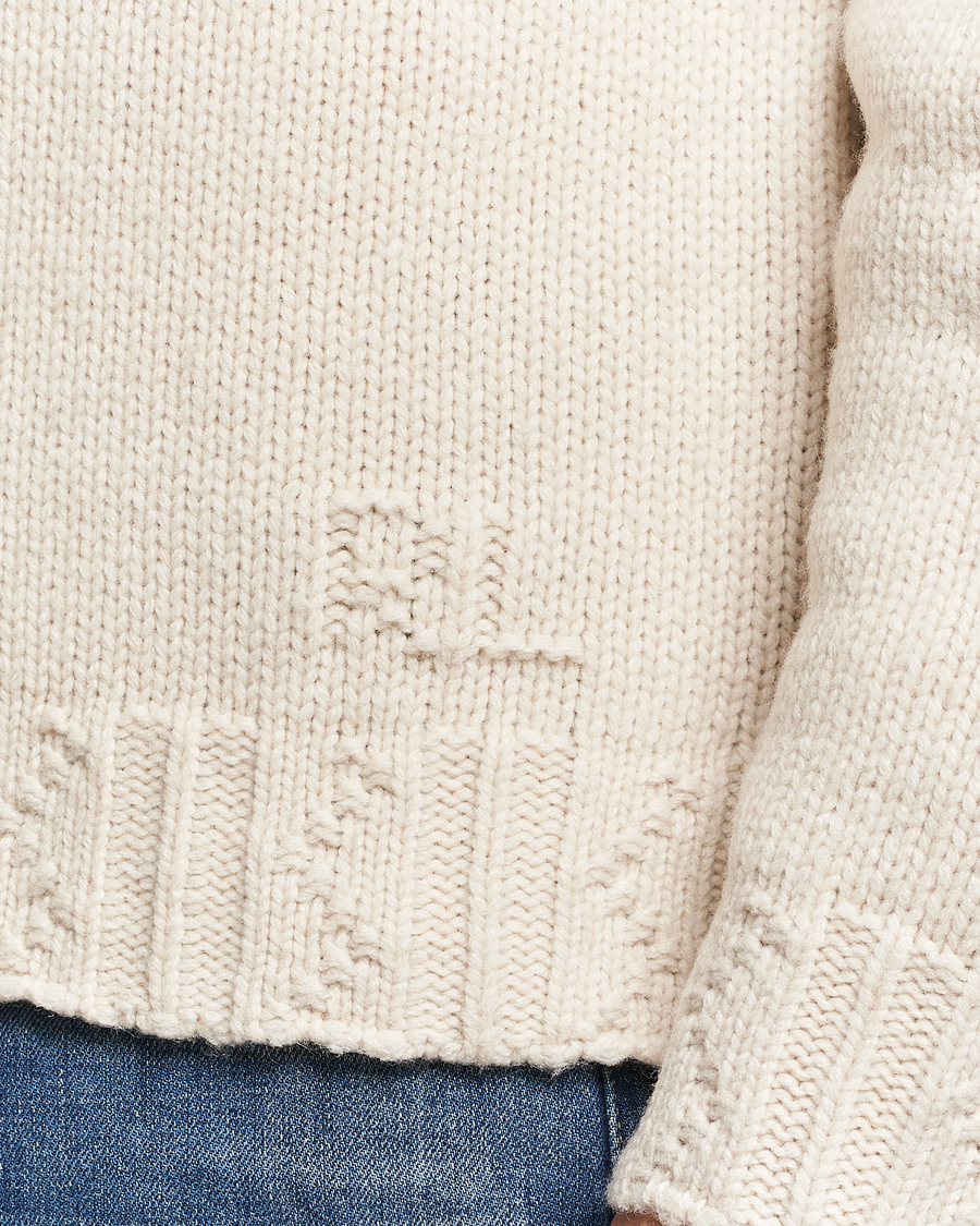 Homme | Pulls Et Tricots | Polo Ralph Lauren | Wool Knitted Aran Rollneck Cream