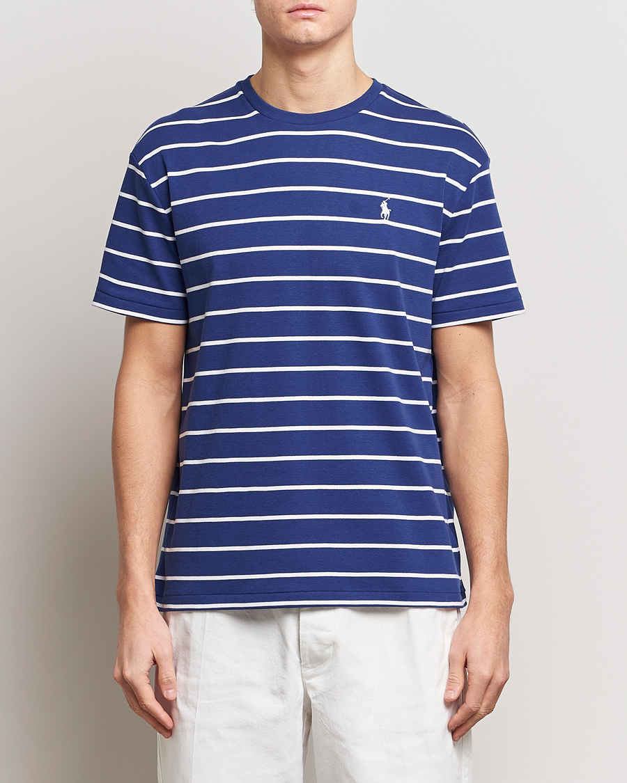 Homme | T-shirts | Polo Ralph Lauren | Striped Crew Neck T-Shirt Blue/White