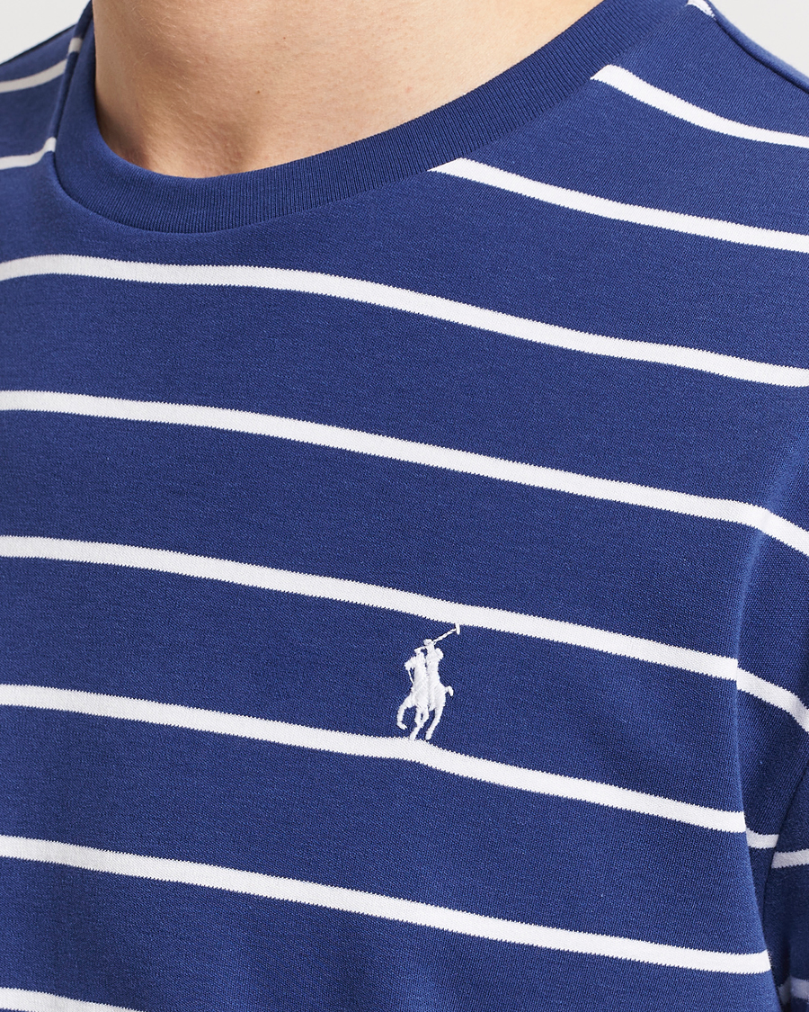 Homme | T-shirts | Polo Ralph Lauren | Striped Crew Neck T-Shirt Blue/White
