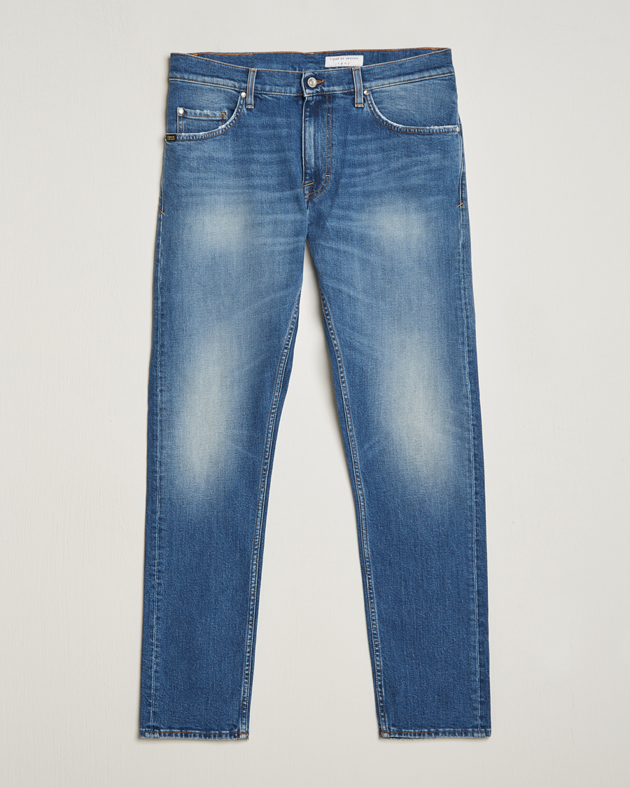 Homme | Jeans | Tiger of Sweden | Pistolero Stretch Cotton Jeans Light Blue
