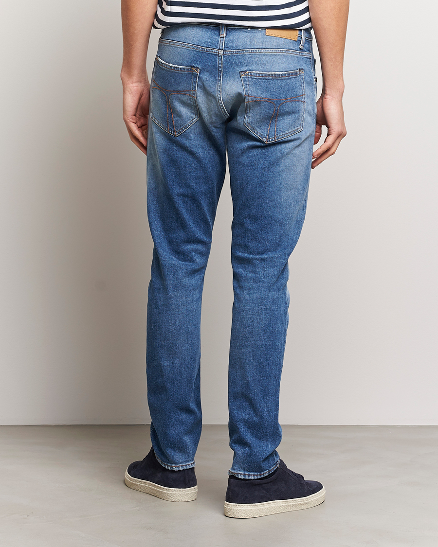 Homme | Jeans | Tiger of Sweden | Pistolero Stretch Cotton Jeans Light Blue