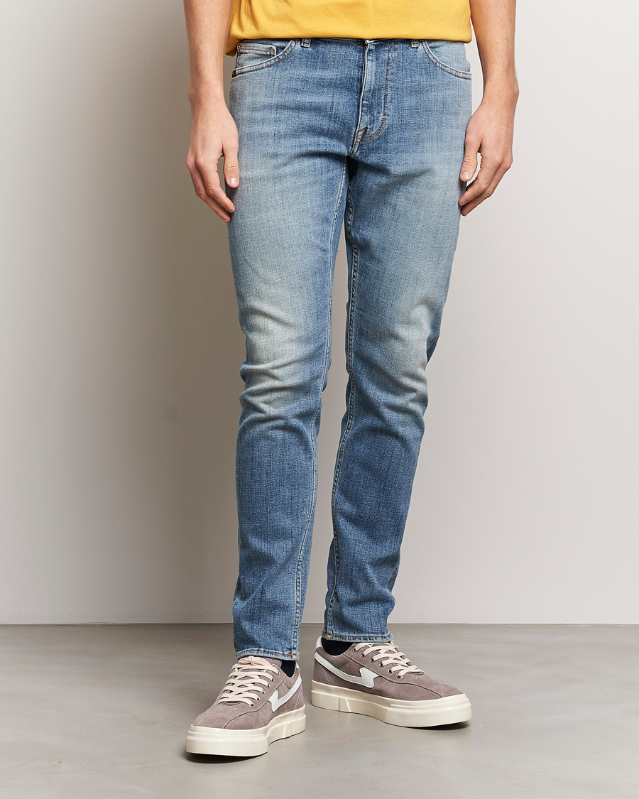 Homme | Soldes Vêtements | Tiger of Sweden | Evolve Stretch Cotton Jeans Medium Blue