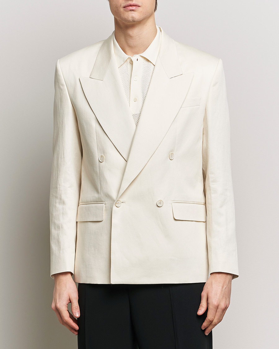 Homme | Vestes De Costume | Filippa K | Boxy Linen Blazer Bone White