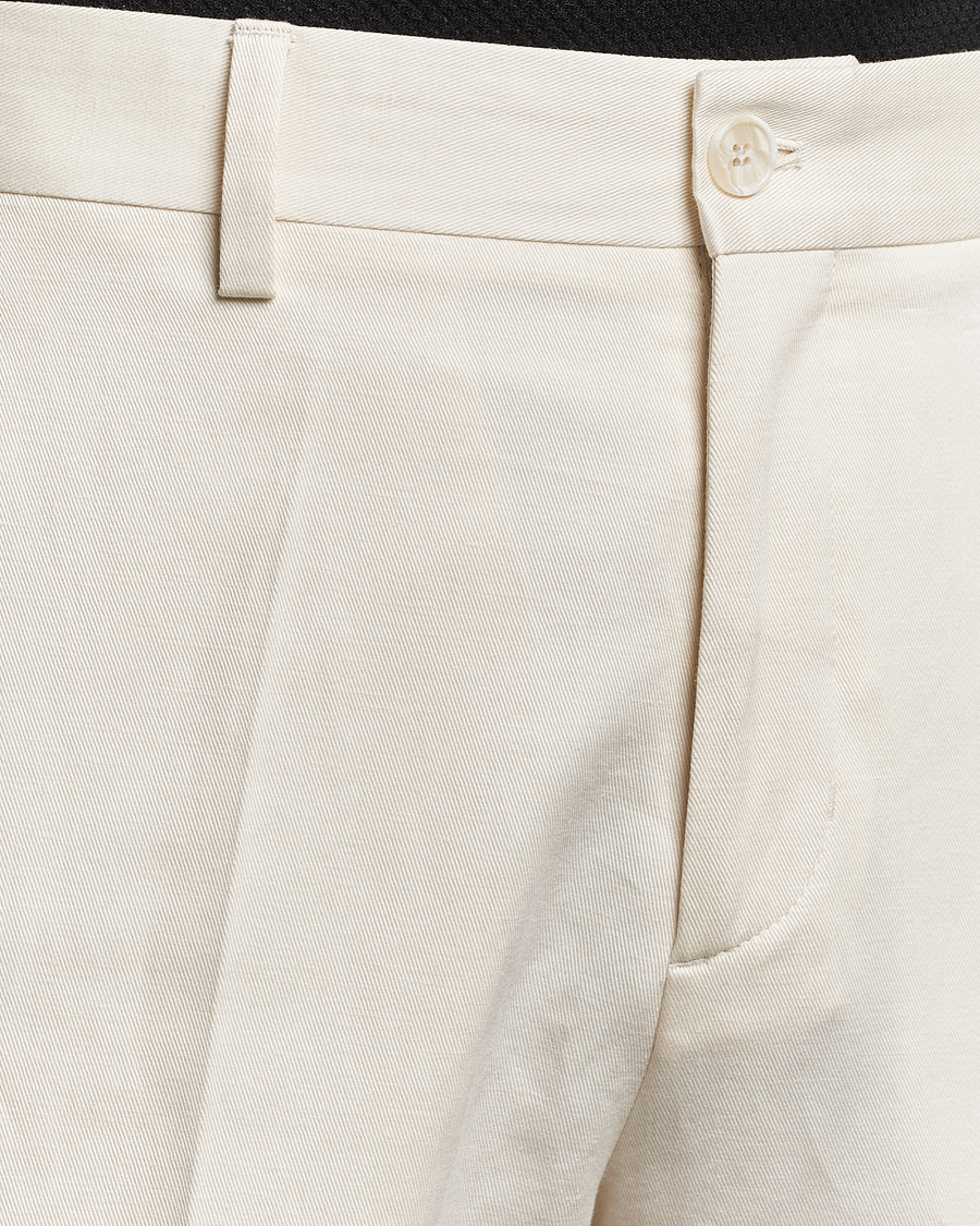 Homme | Pantalons | Filippa K | Straight Linen Trousers Bone White