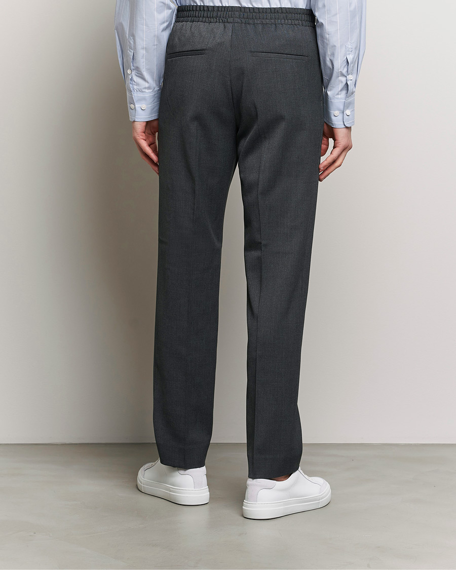Homme | Pantalons | Filippa K | Relaxed Terry Wool Trousers Dark Grey Melange