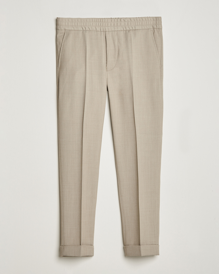 Homme | Pantalons | Filippa K | Terry Cropped Trousers Light Khaki