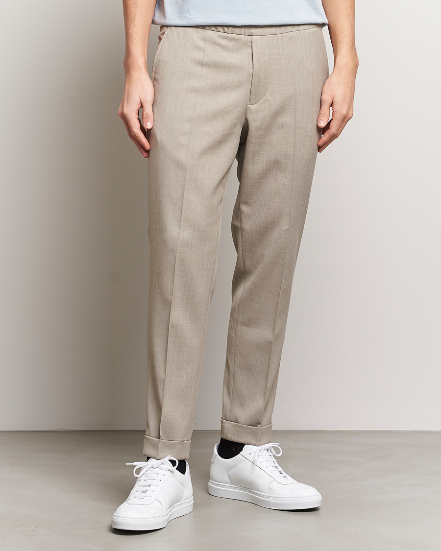 Homme | Vêtements | Filippa K | Terry Cropped Trousers Light Khaki