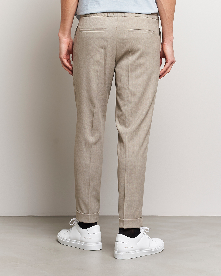 Homme | Pantalons | Filippa K | Terry Cropped Trousers Light Khaki
