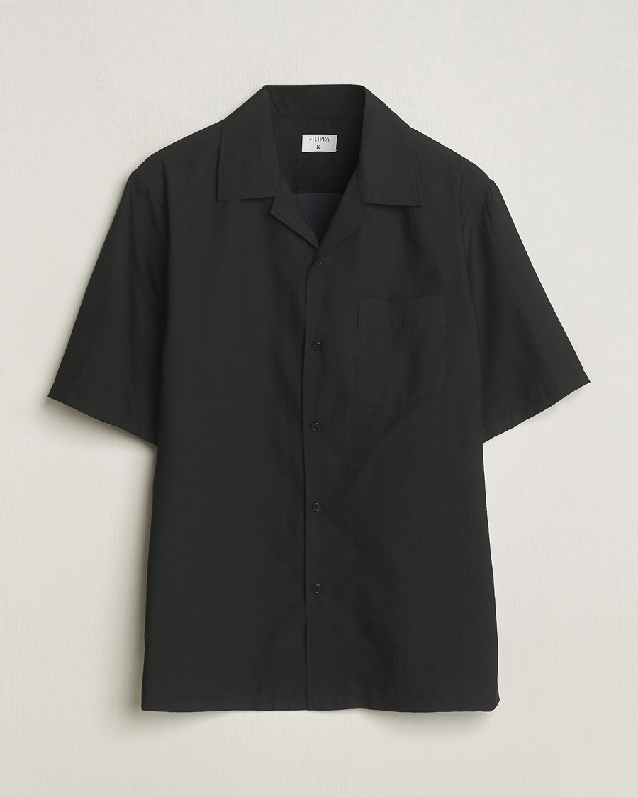 Homme | Chemises | Filippa K | Resort Short Sleeve Shirt Black
