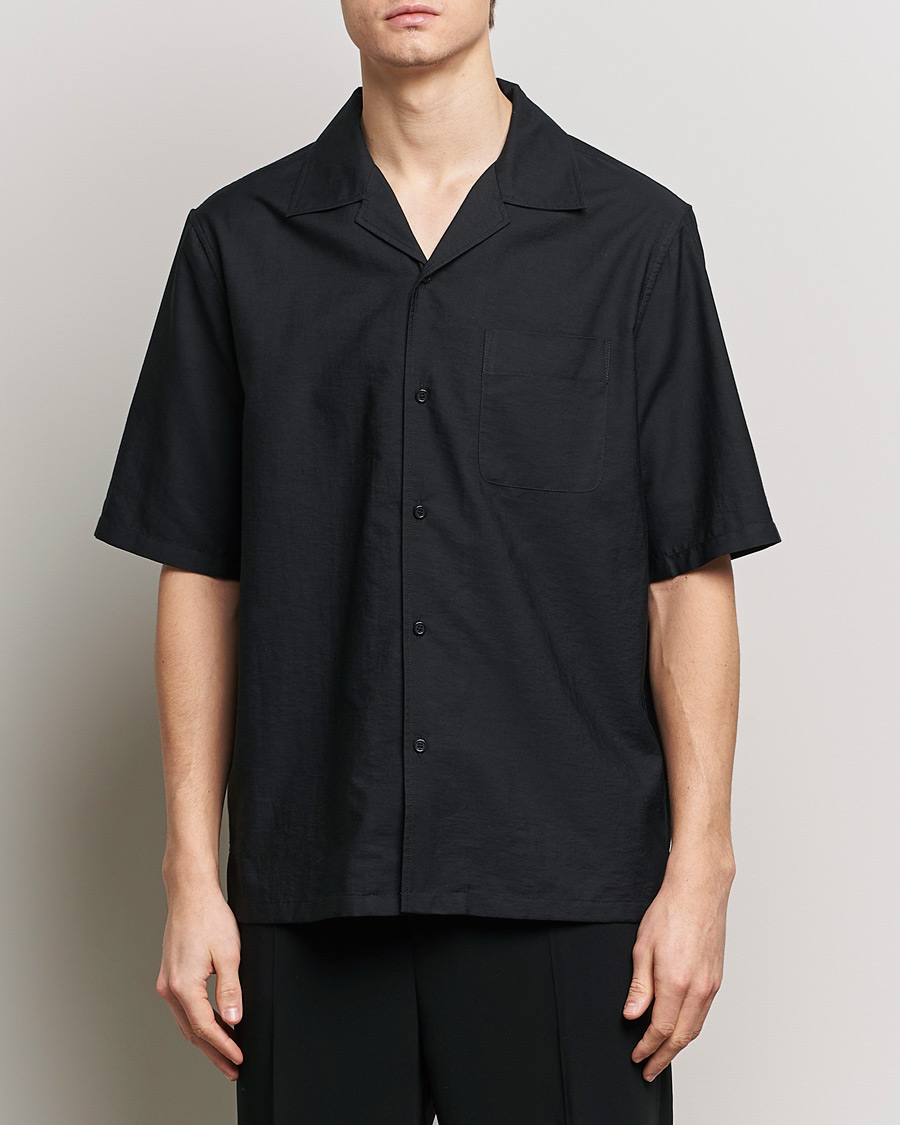 Men | Filippa K | Filippa K | Resort Short Sleeve Shirt Black