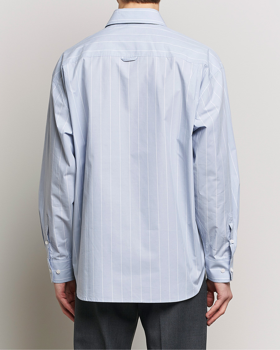Homme | Chemises | Filippa K | Striped Poplin Shirt Faded Blue/White