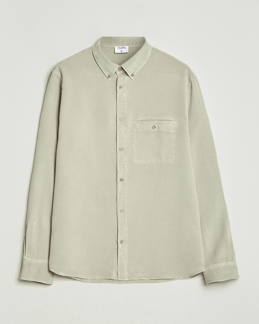 Homme | Chemises | Filippa K | Zachary Lyocell Shirt Light Sage