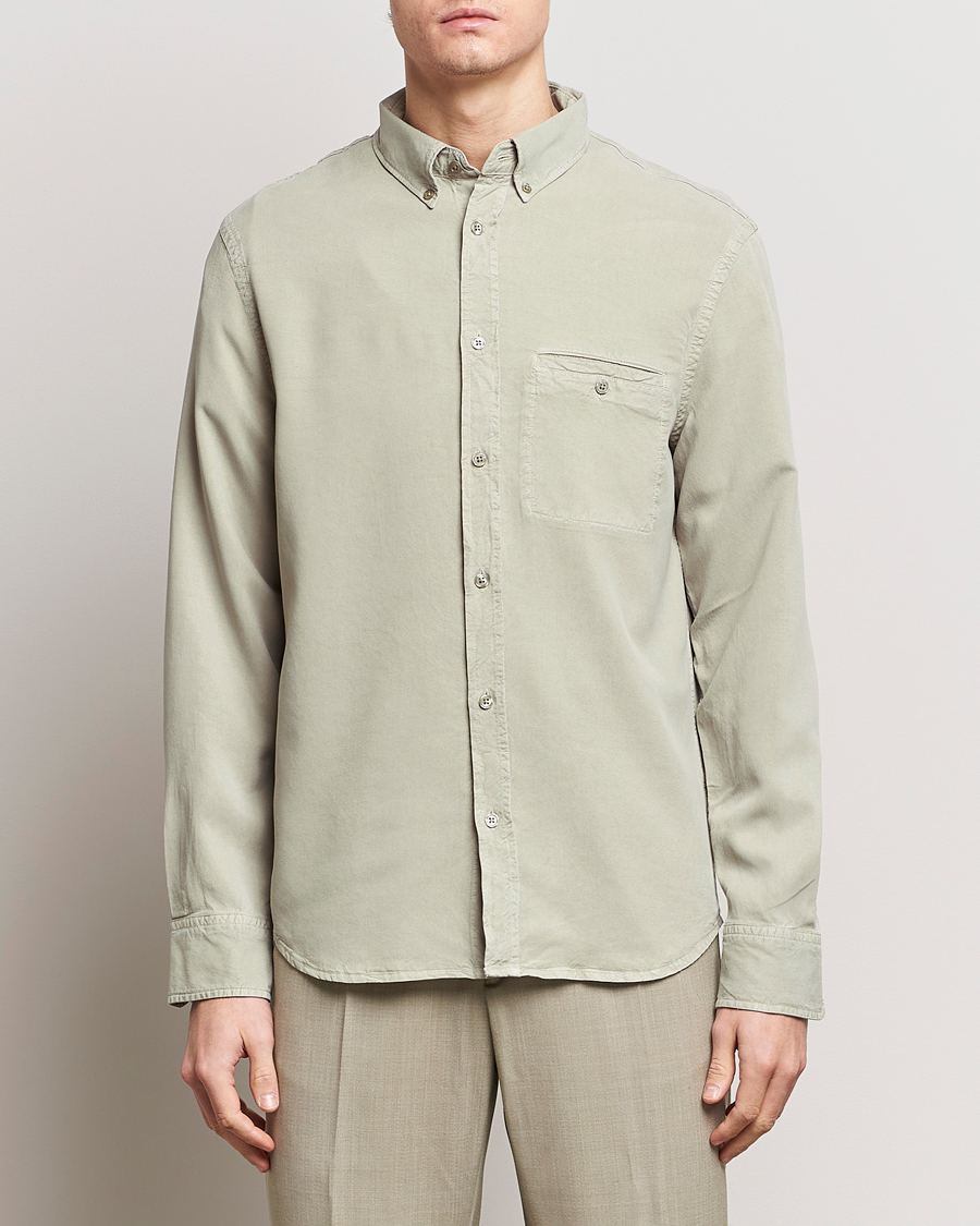 Homme | Chemises | Filippa K | Zachary Lyocell Shirt Light Sage
